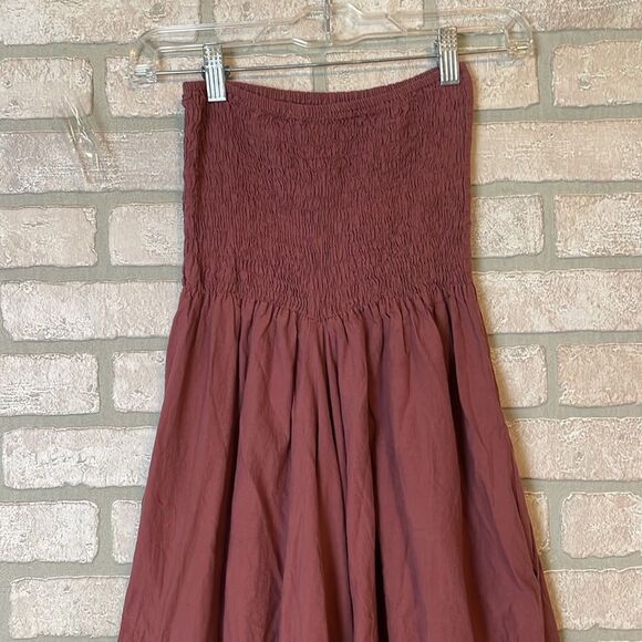 likemary 2 in 1 Cotton Maxi Harem Trouser Jumpsuit Vieux Rose o/s - Picture 3 of 7